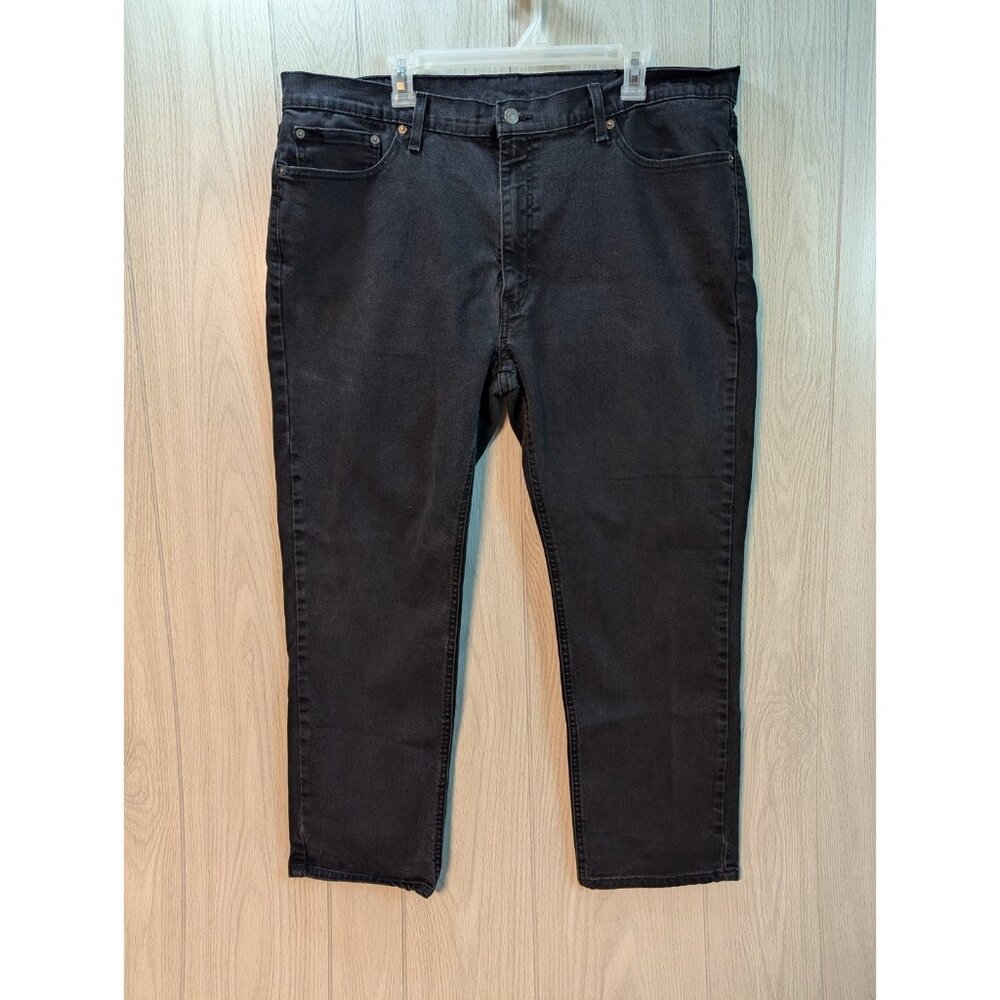Levis 541 Jeans Men's Size 40x30 Black Wash Athletic Taper Fit Stretch Denim